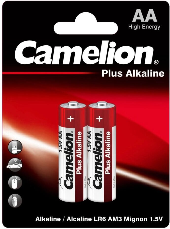 

Батарейка Camelion Plus Alkaline AA 2 шт. (LR6-BP2)