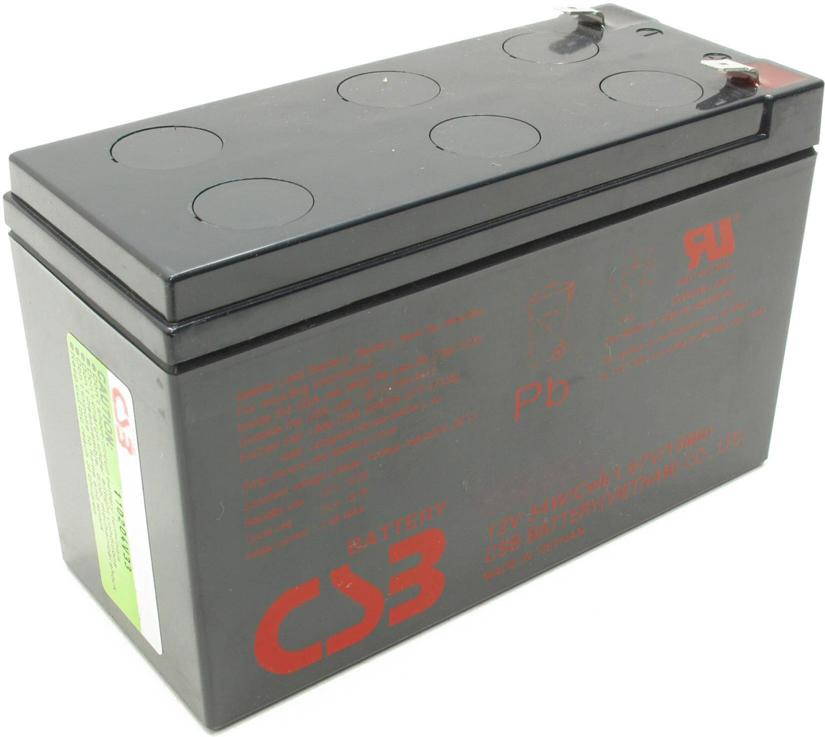 

Батарея для ИБП CSB HRL UPS 12360 6 F2F1 Slim (12V/7.5A), (CSB UPS12360)