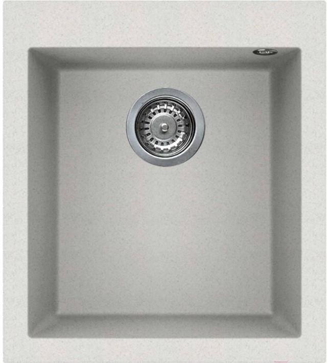 

Кухонная мойка Elleci Quadra 100 G52 Bianco [LGQ10052], Кухонная мойка Elleci Quadra 100 Bianco Pietra 52