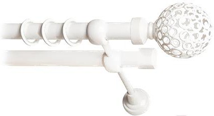 

Карниз Lm Decor Ажур 095 2р гладкий 25/19мм 2.8м белый глянец