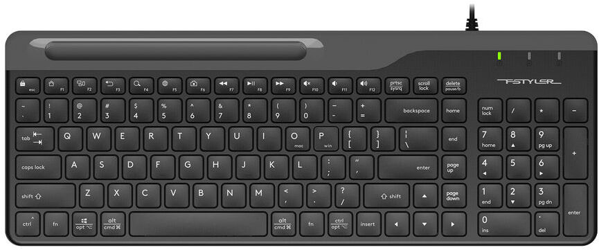 

Клавиатура A4Tech Fstyler USB slim черный/серый [FK25 BLACK], Клавиатура A4Tech Fstyler FK25 (черный/серый)