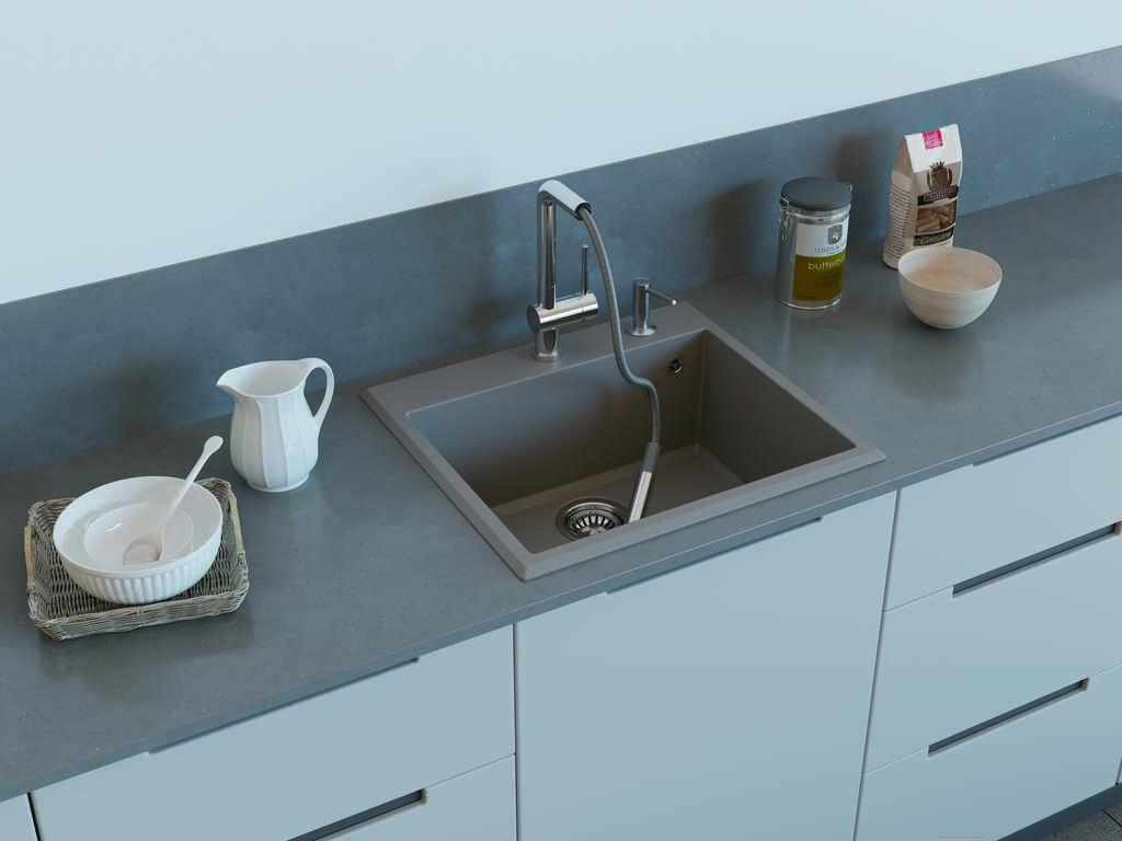 

Кухонная мойка Omoikiri Tedori 57 WH Tetogranit белый, Tedori 57 WH Tetogranit