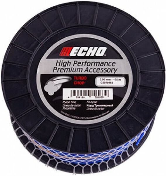 

Корд для триммера Echo Silent Spiral Line 3,0мм*175м витой (C2070183)