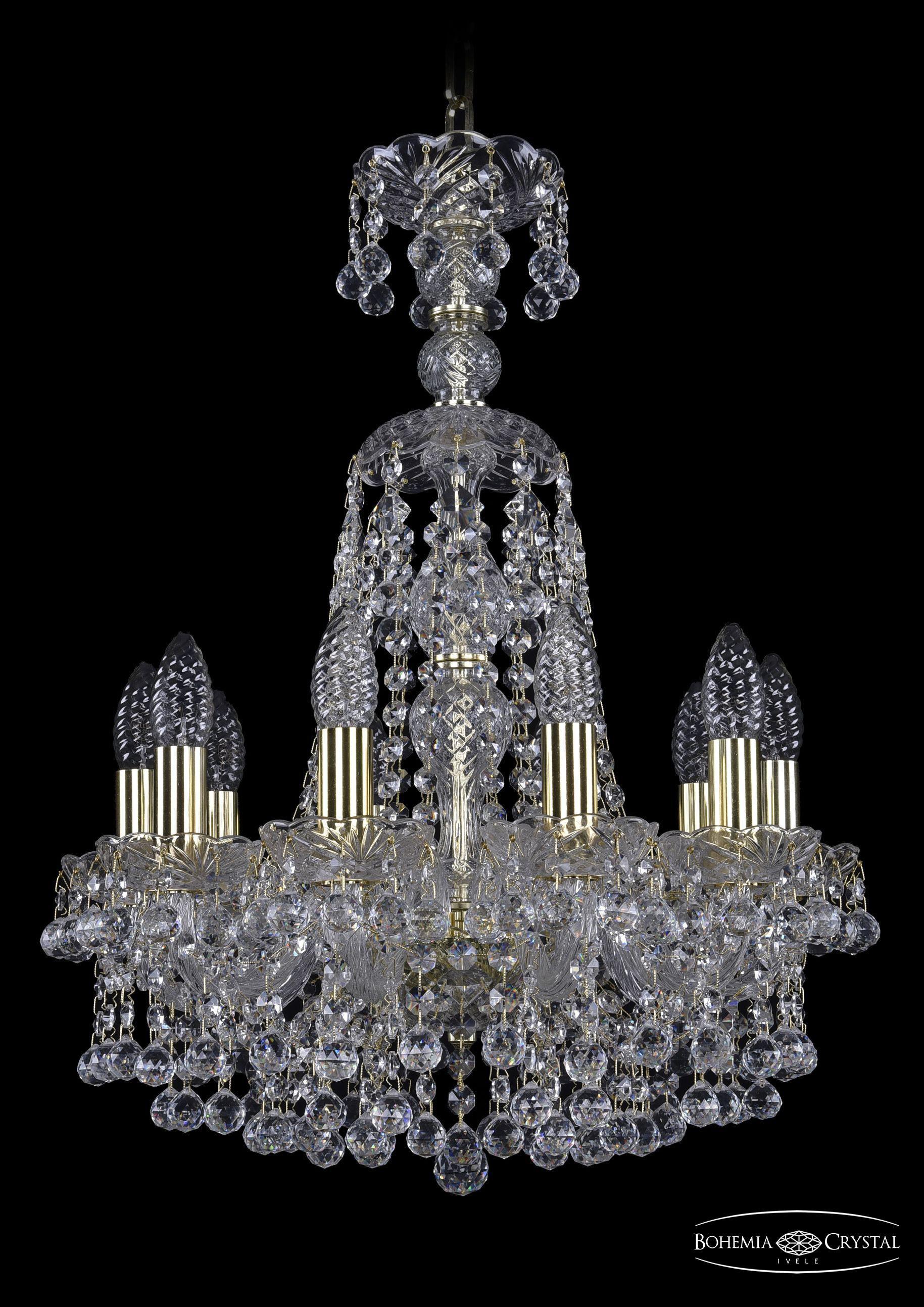 

Подвесная люстра Bohemia Ivele Crystal 1409/10/141/XL-59/G