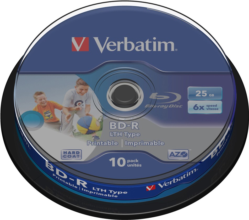 

Оптический диск Verbatim BD-R 25Gb 6x Printable Cake Box 10 шт [43804], Оптический диск Verbatim BD-R 25Gb 6x Printable Cake Box 10 шт 43804