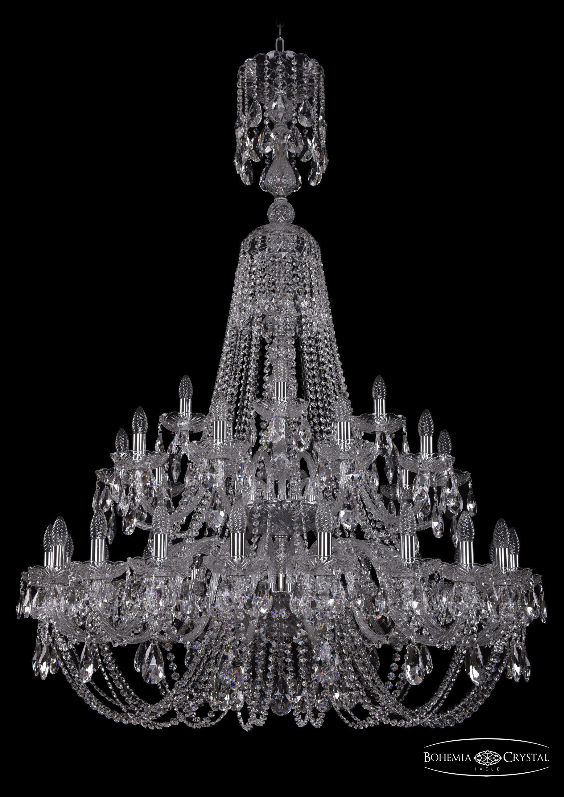 

Подвесная люстра Bohemia Ivele Crystal 1406/20+10+5/400/XL-160/2d/Ni
