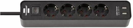 

Удлинитель Brennenstuhl Ecolor 2xUSB 4 Sockets 1.5m Black [1153240006], Ecolor 2xUSB 4 Sockets 1.5m