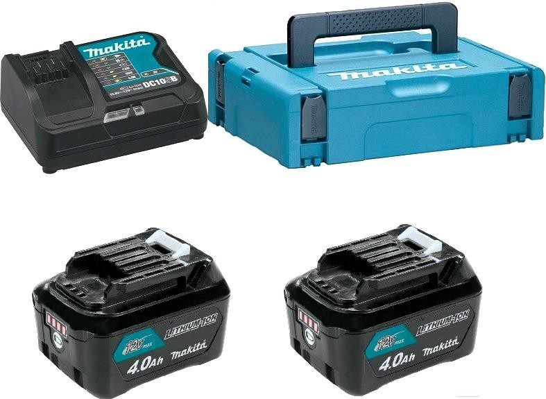 

Аккумулятор (зарядное) для инструмента Makita 10,8/12В 2х4.0 Ah+DC10SB MakPac [197641-2], Аккумулятор Makita 10,8/12В 2х4.0 Ah+DC10SB MakPac 197641-2