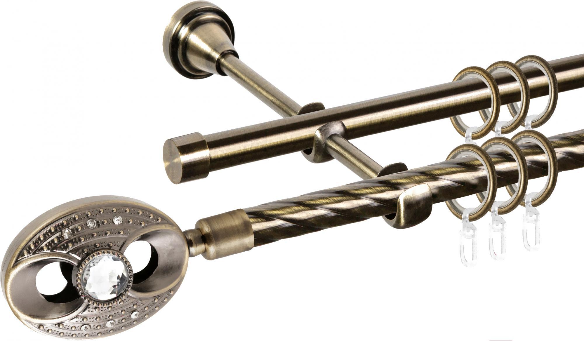 

Карниз АС ФОРОС Grace D16K/16Г составной + наконечники Игнацио 3.2м антик