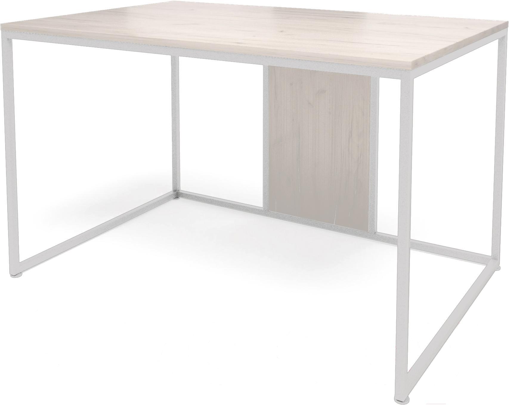 

Стол письменный Millwood Лофт Барселона ДТ-1 120х80х74 дуб белый Craft/металл белый