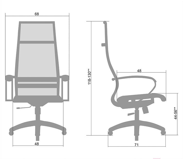 

Офисное кресло Metta Комплект 7 / SK-1-BK ротанг золотой, Комплект 7 / SK-1-BK ротанг