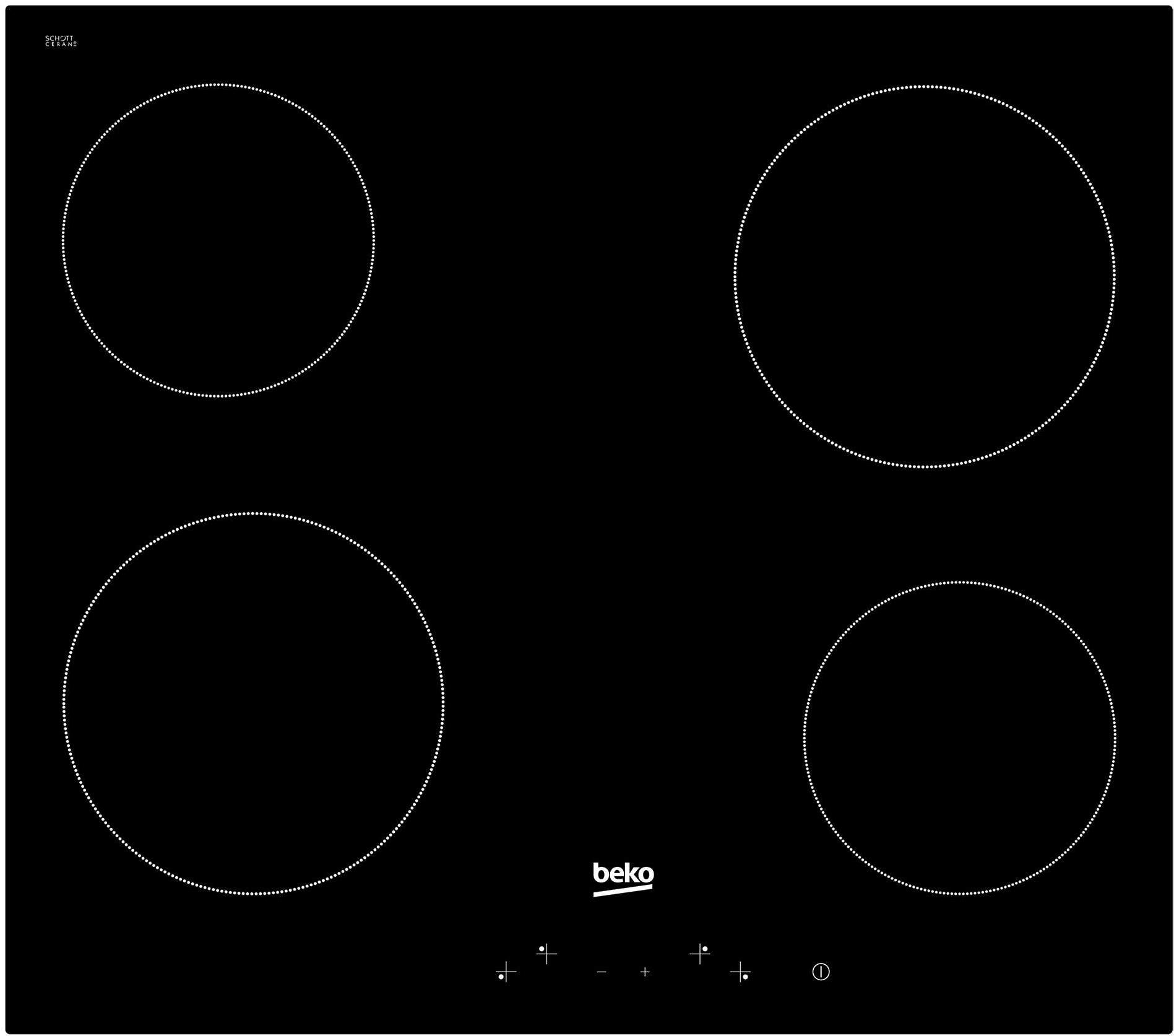 

Варочная панель BEKO HIC 64400 E, Варочная панель Beko HIC 64400 E черный