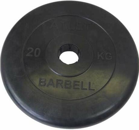 

Диск для штанги MB Barbell обрезиненный d 51 мм 20,0 кг Atlet черный [СГ000001050], обрезиненный d 51 мм 20,0 кг Atlet