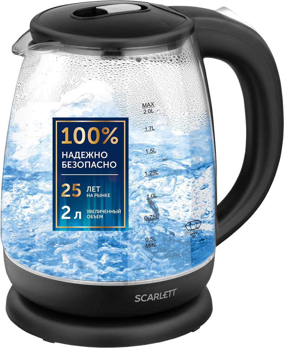 

Электрочайник Scarlett SC-EK27G25 черный