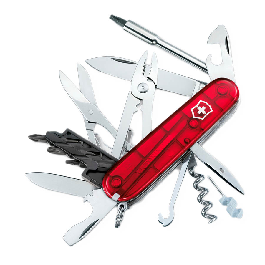 

Туристический нож Victorinox CyberTool M 32 функции карт. коробка красный [1.7725.T], CyberTool M 32 функции карт. коробка