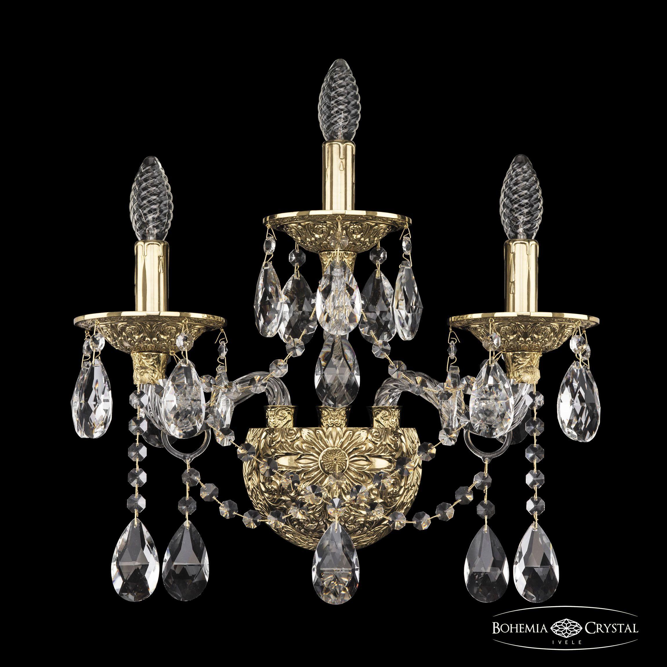 

Бра Bohemia Ivele Crystal 16113B/2+1/165/XL G, 16113B/2+1/165/XL G