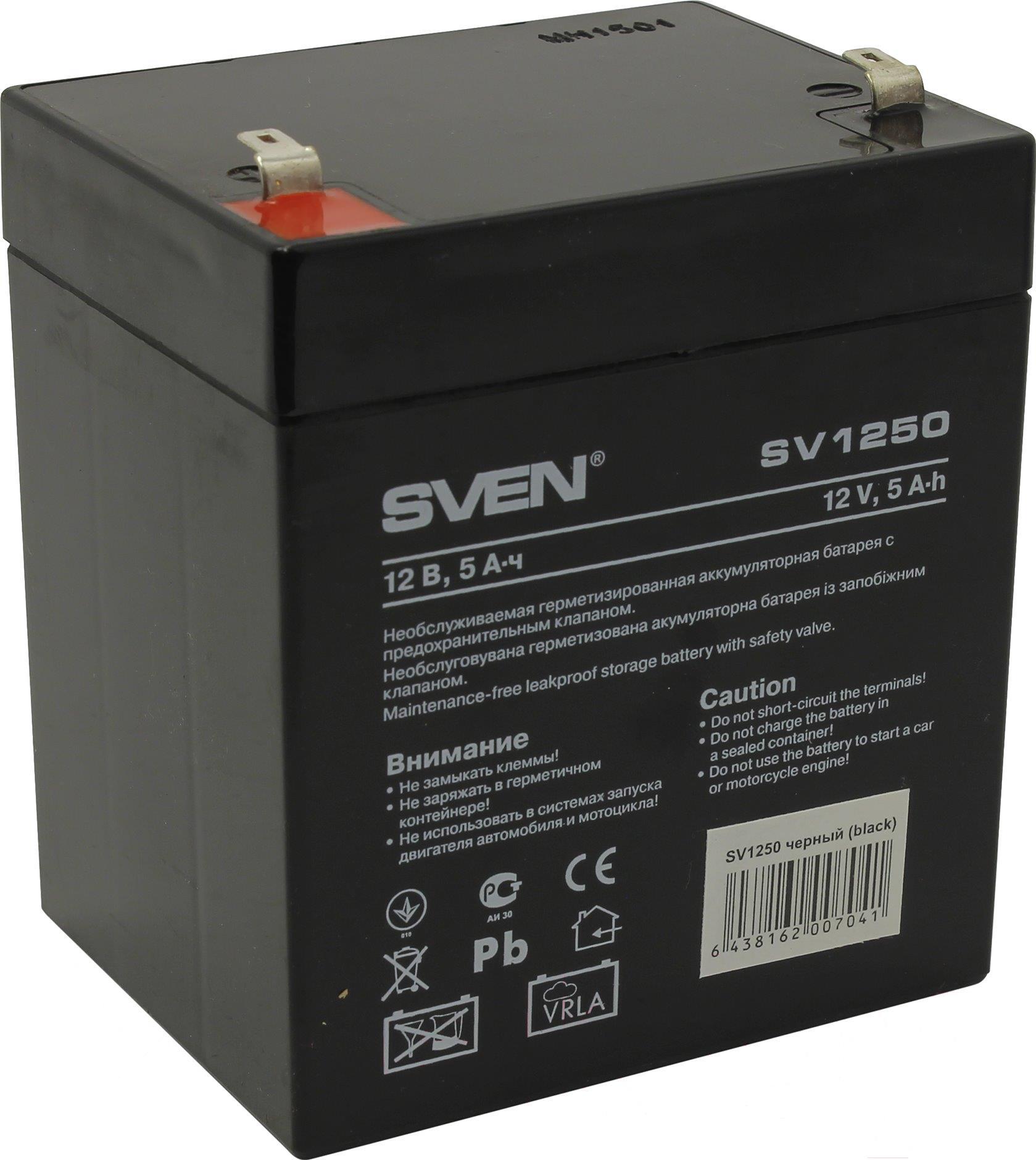 

SVEN Аккумуляторная батарея для ИБП Sven SV 1250 [SV 1250], Аккумуляторная батарея для ИБП Sven SV 1250