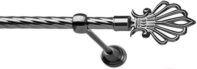

Карниз Lm Decor Веер 006 1р витой 1.6м антрацит, Веер 006 1р витой 16мм 1.6м