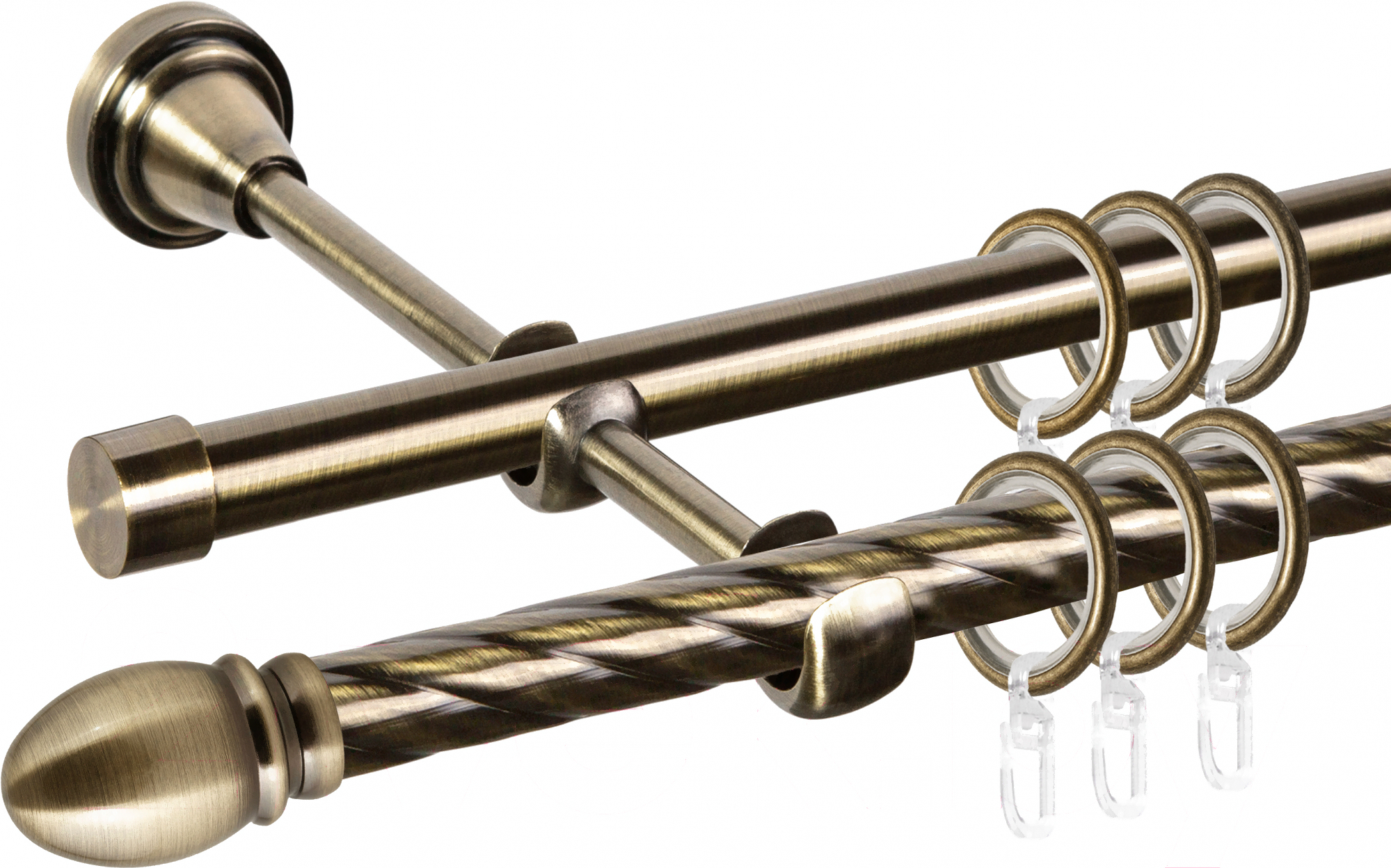 

Карниз АС ФОРОС Grace D16K/16Г + наконечники Белуно 3м антик