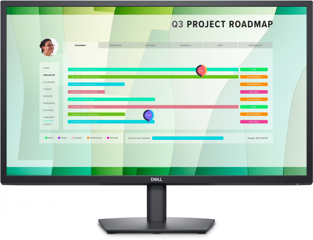 

Монитор Dell E2723HN черный (2723-6822)