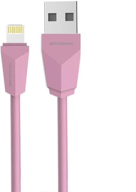 

Кабель Atomic C-27i iPhone/iPad 8-pin розовый, Atomic C-27i iPhone/iPad 8-pin розовый