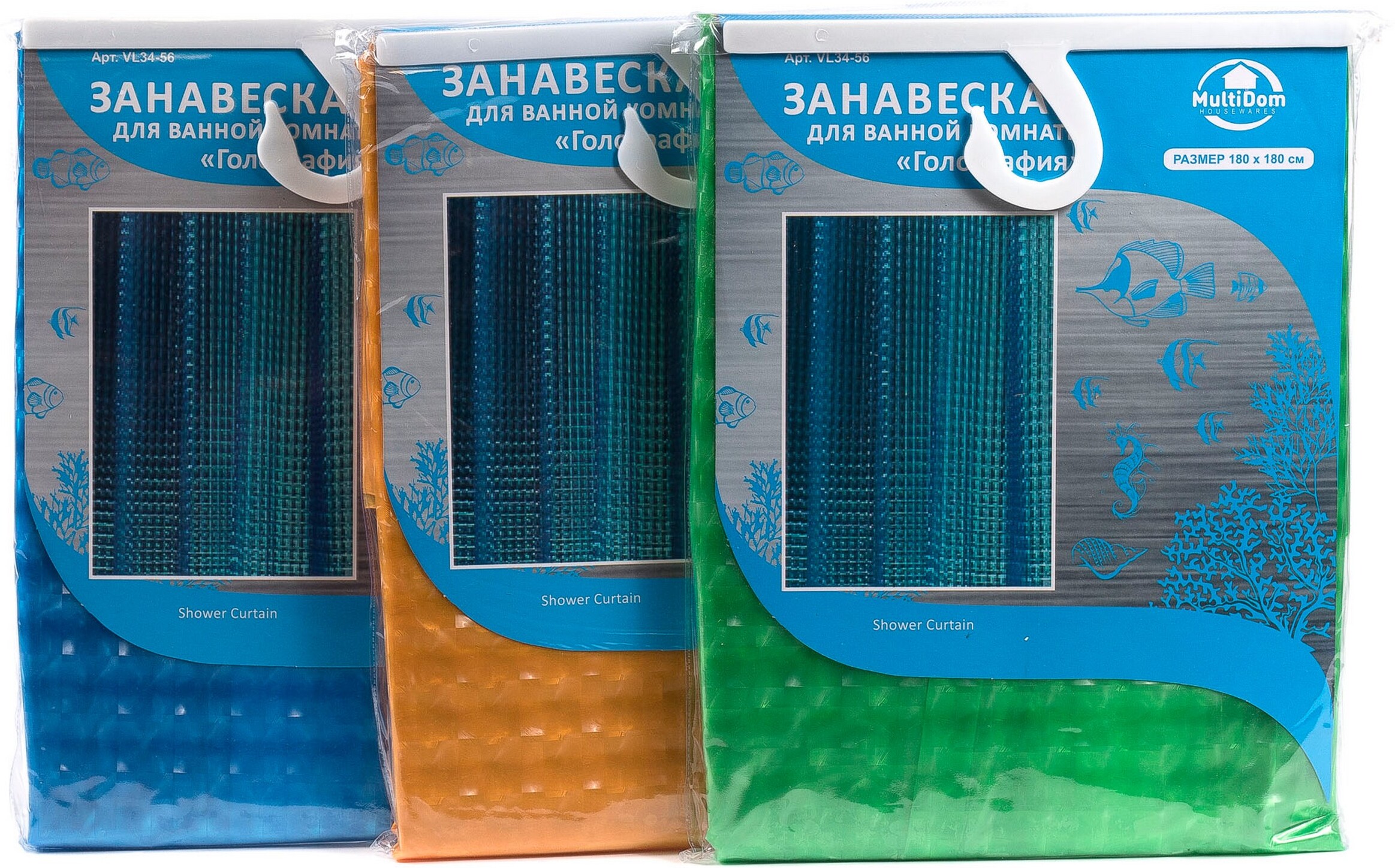 

Шторка для ванной Хаузваре Трейд Экспорт 180х180 см (VL34-56)