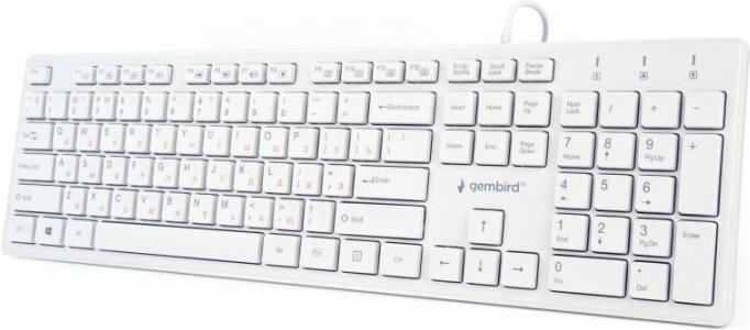 

Клавиатура Gembird KB-MCH-03-W-RU White, KB-MCH-03-W-RU