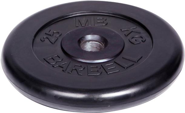 

Диск для штанги MB Barbell обрезиненный d 51 мм 25,0 кг черный [451], обрезиненный d 51 мм 25,0 кг