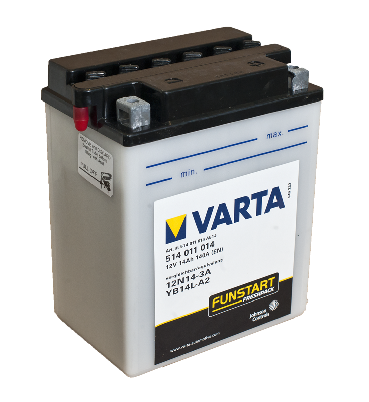 

Аккумулятор Varta 12N14-3A YB14L-A2 14 А/ч [514011014], 12N14-3A YB14L-A2 14 А/ч