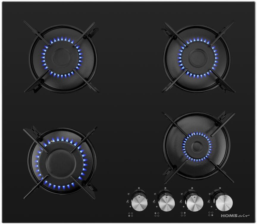 

Варочная панель HOMSAir HGG641EBK, Газовая варочная панель HOMSair HGG641EBK
