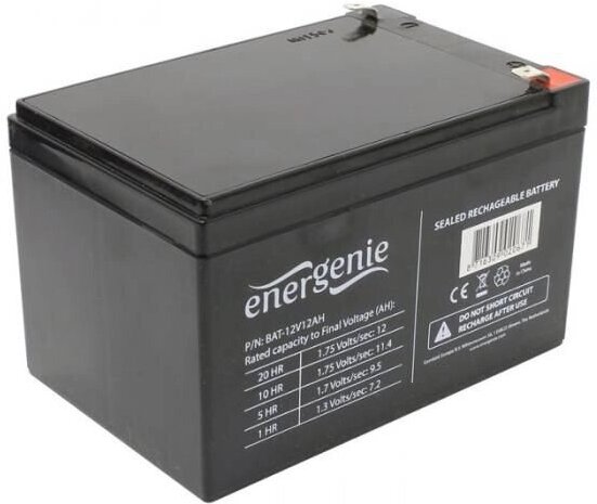 

Аккумулятор для ИБП Gembird Energenie [BAT-12V12AH], Аккумулятор для ИБП Gembird Energenie BAT-12V12AH