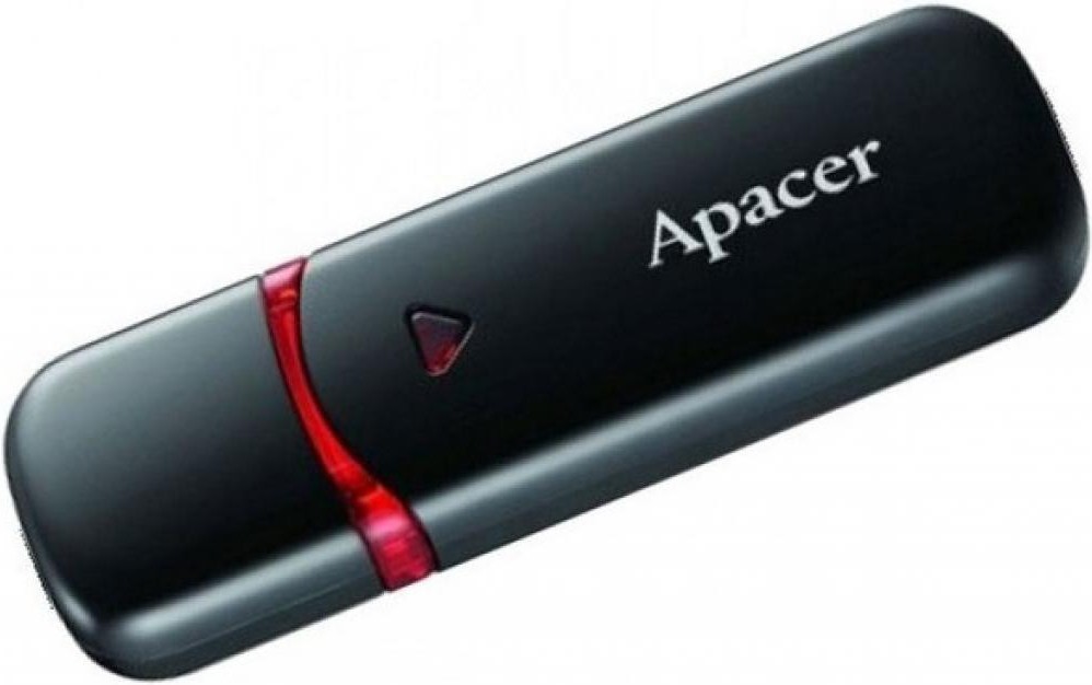 

USB Flash Apacer AH333 Black 64GB (AP64GAH333B-1), Флеш-накопитель USB Apacer 64GB AP64GAH333B-1