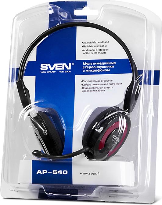 

Компьютерная гарнитура Sven АР-540, АР-540