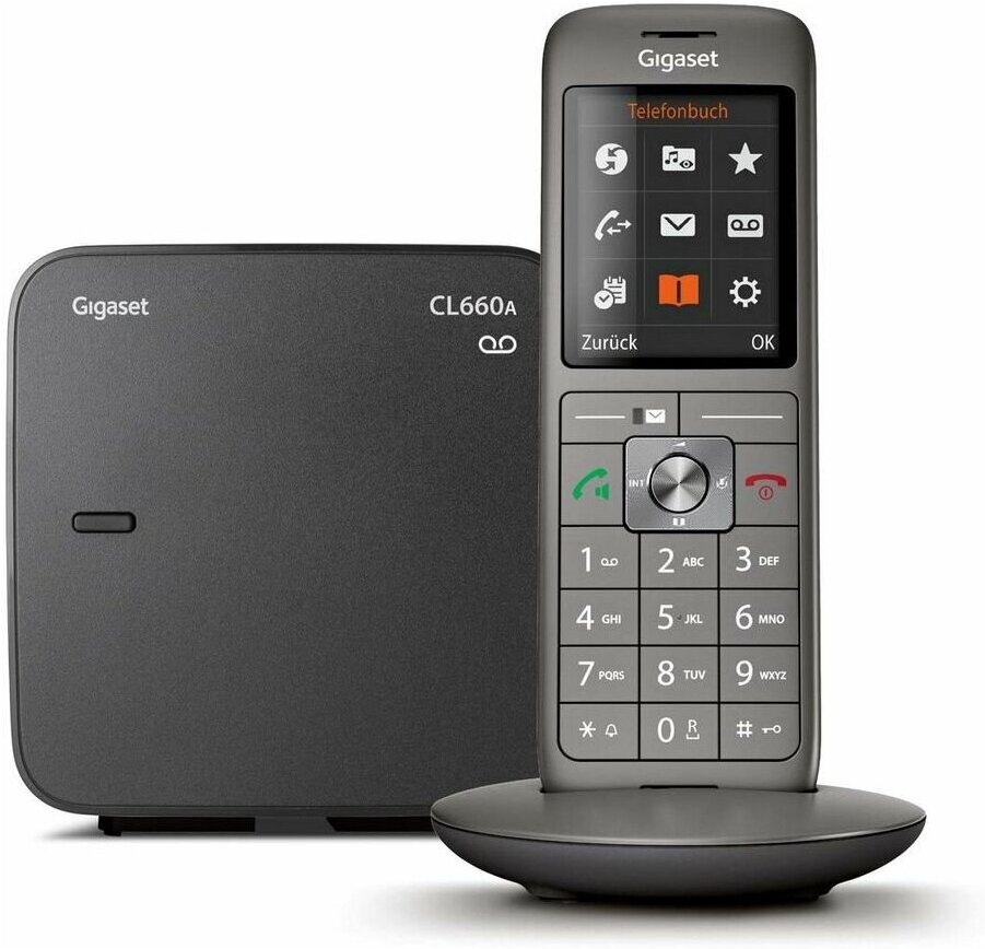 

Радиотелефон DECT Gigaset CL660A Anthracite [S30852-H2824-S321], (Gigaset CL660A)