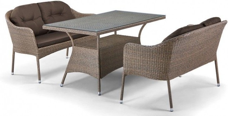 

Комплект садовой мебели Afina garden T198B/S54B-W56 Light Brown
