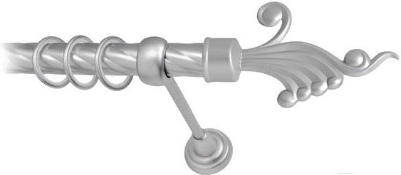 

Карниз Lm Decor Кения 023 1р витой 25мм 1.8м сатин, Кения 023 1р витой 25мм 1.8м