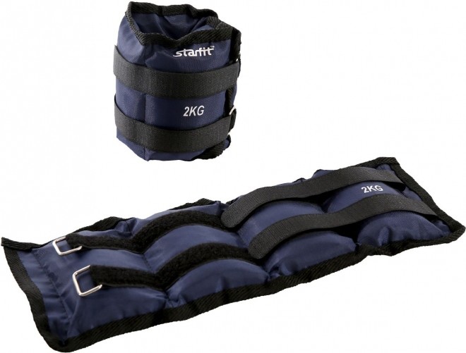 

Комплект утяжелителей Starfit WT-401 2 кг темно-серый, Утяжелитель Starfit WT-401 2кг комплект темно-серый
