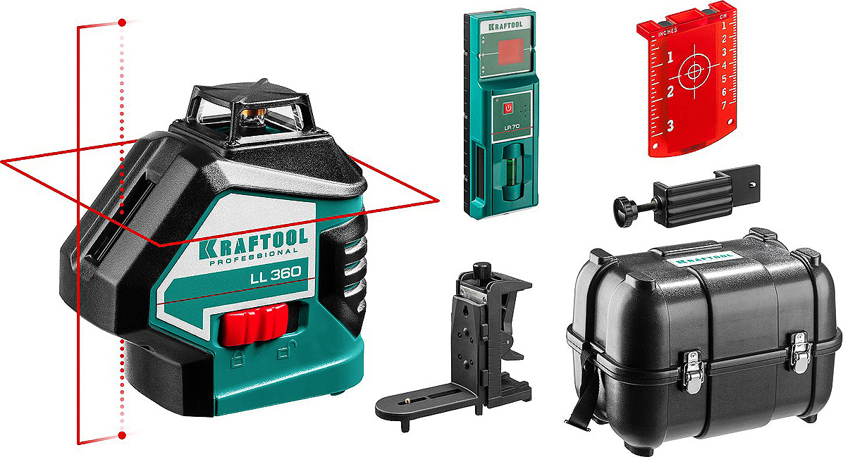 

Лазерный нивелир Kraftool LL360-4 [34645-4], Лазерный нивелир Kraftool LL360-4 34645-4