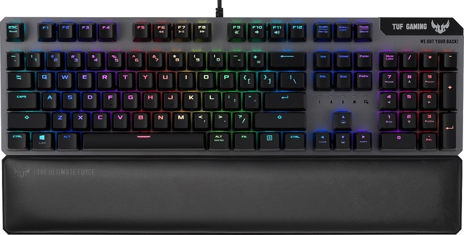 

Клавиатура ASUS TUF Gaming K7 чёрная [90MP0191-B0RA00], TUF Gaming K7