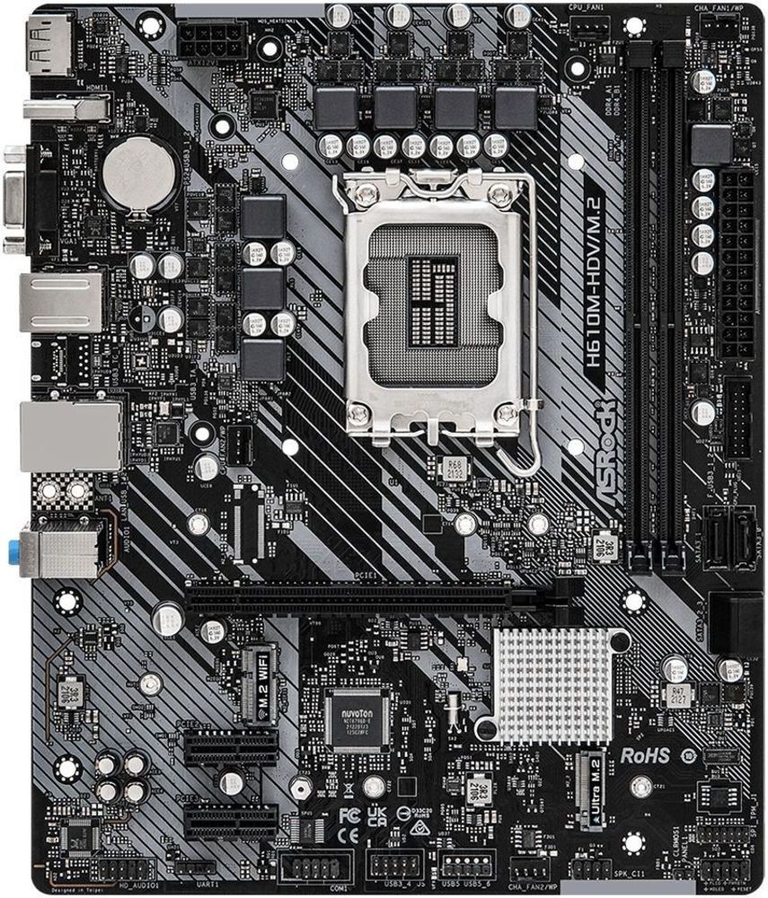 

Материнская плата ASRock H610M-HDV/M.2