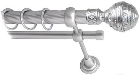 

Карниз Lm Decor Ампир 161 2р витой 2м сатин, Ампир 161 2р витой 16мм 2.0м