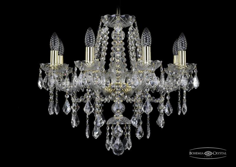 

Подвесная люстра Bohemia Ivele Crystal 1415/8/200/G/Leafs