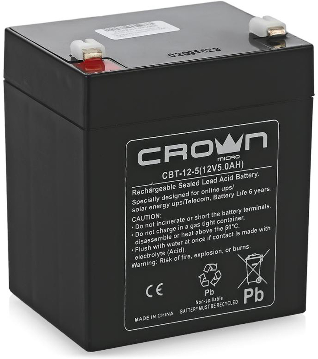 

Аккумулятор для ИБП Crown CBT-12-5
