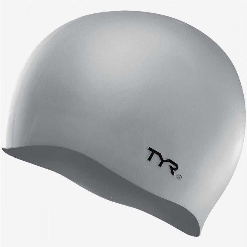 

Шапочка для плавания Tyr Wrinkle Free Silicone Cap серебристый [LCS/040], Wrinkle Free Silicone Cap