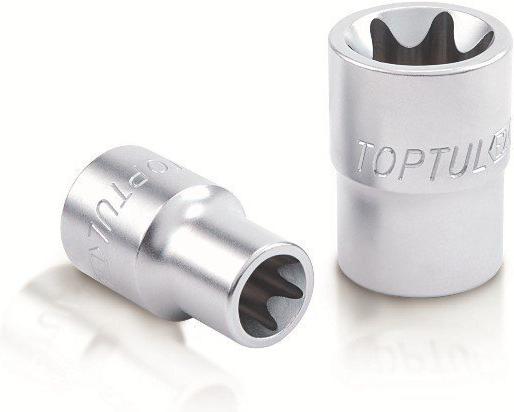 

Набор торцевых головок Toptul BAED1620 1 предмет, Головка слесарная Toptul Головка звездочка 1/2 Е20 BAED1620