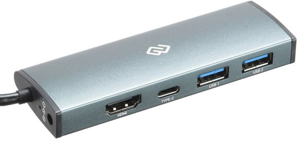 

Кабель, адаптер, разветвитель Digma USB-C HUB-2U3.0СH-UC-G серый, Digma USB-C HUB-2U3.0СH-UC-G серый