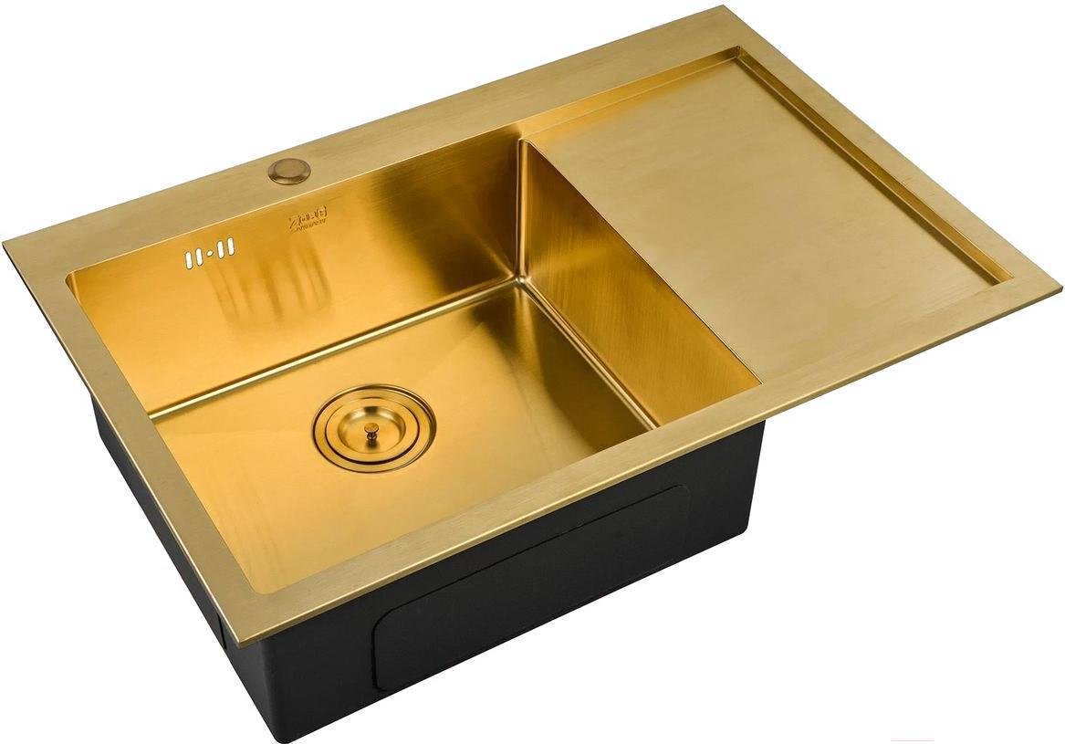 

Кухонная мойка ZorG SZR-7851-L BR, INOX -PVD SZR 7851 L BR