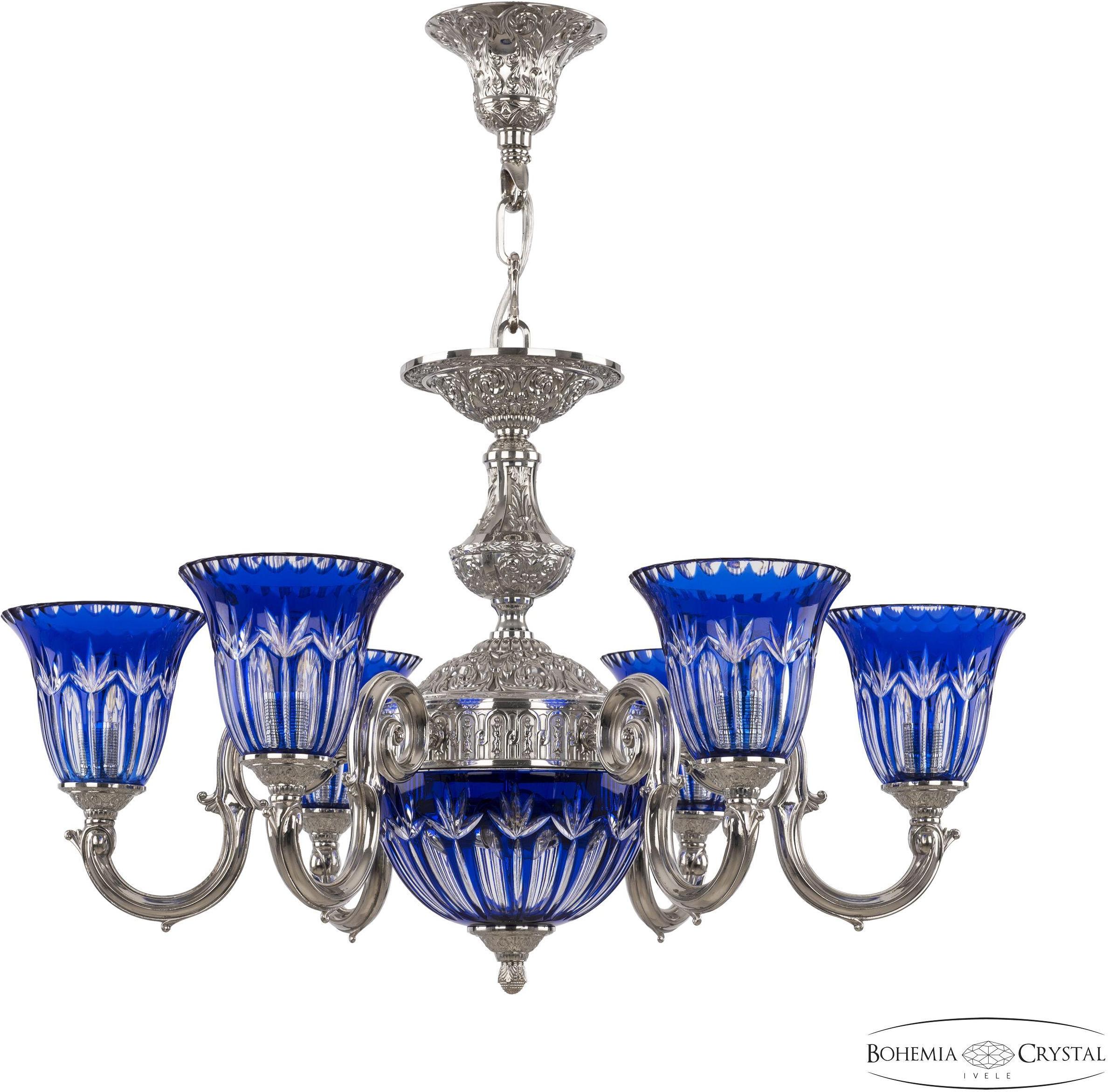 

Подвесная люстра Bohemia Ivele Crystal 72203P/6/175 Ni P2 U Clear-Blue/H-1I