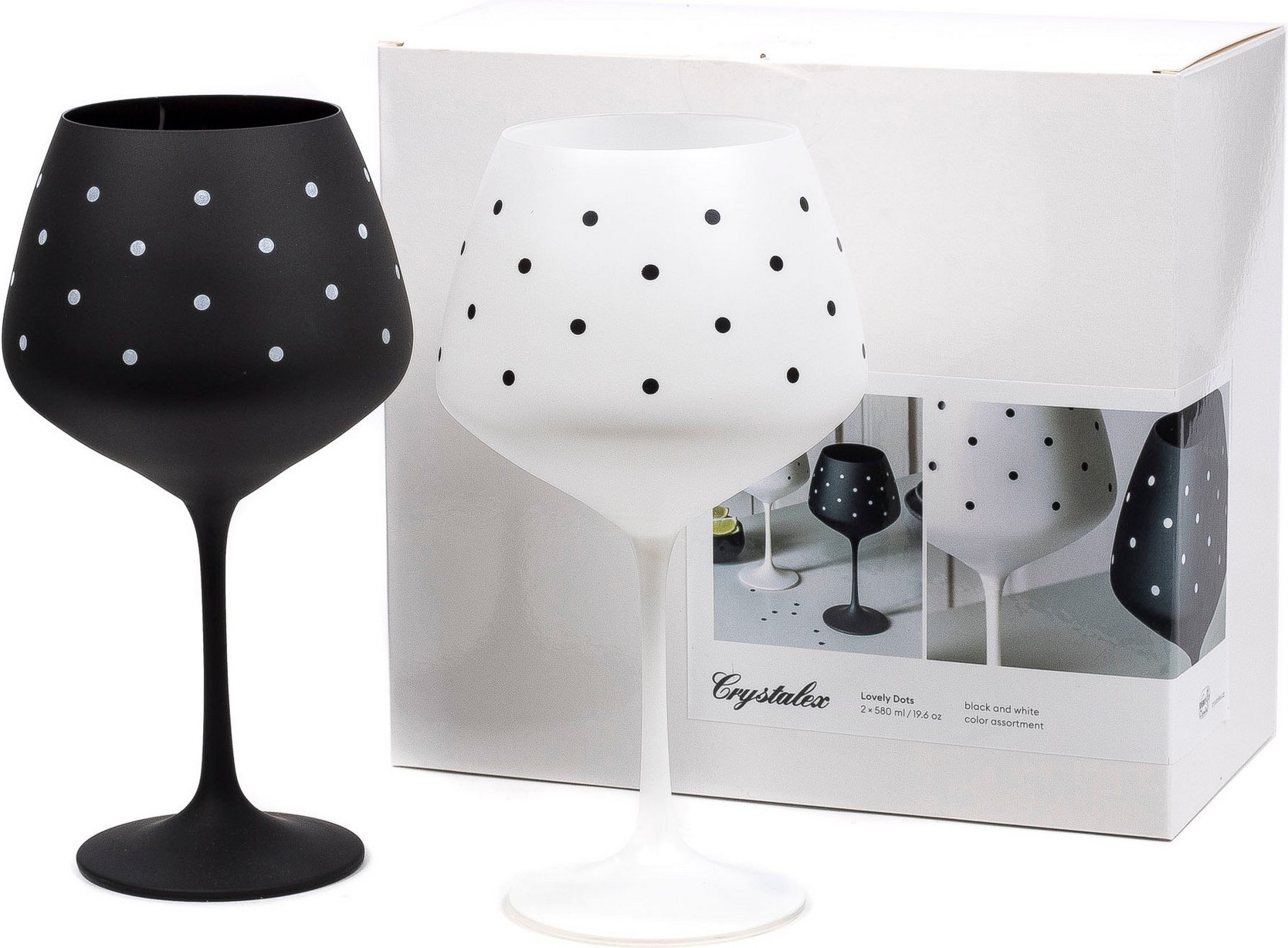 

Набор бокалов для вина Bohemia Lovely dots (40753/S1547/580-2)
