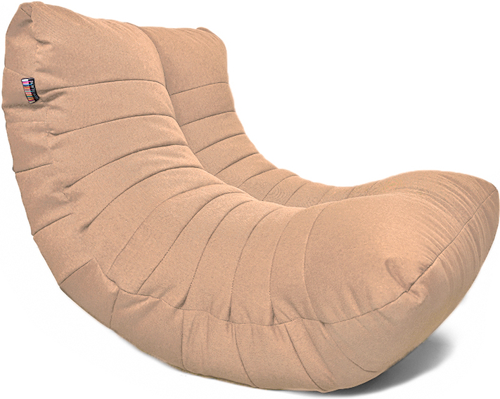 

Бескаркасное кресло Loftyhome Кокон XL рогожка Bagama Ginger